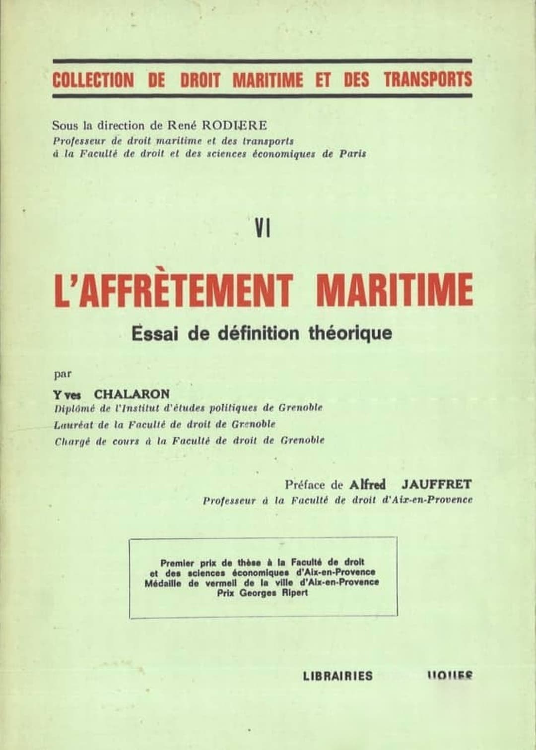 L'Affrètement maritime