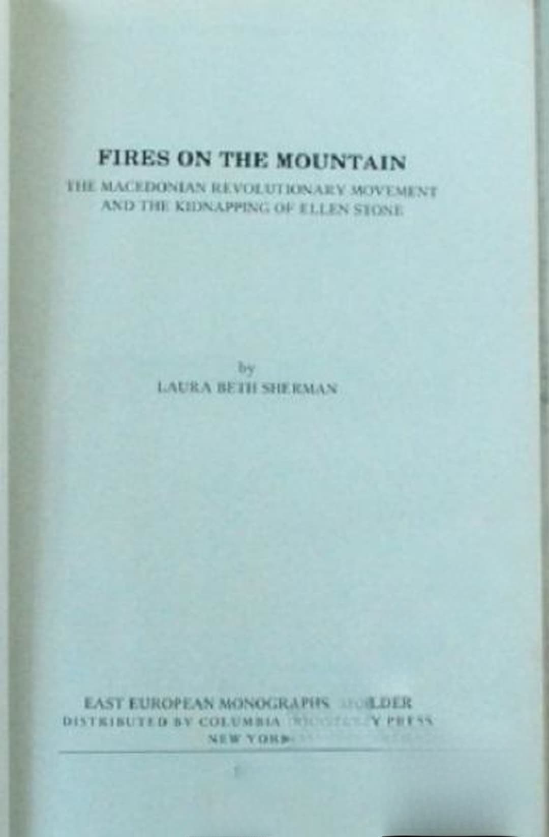 Fires on the mountain