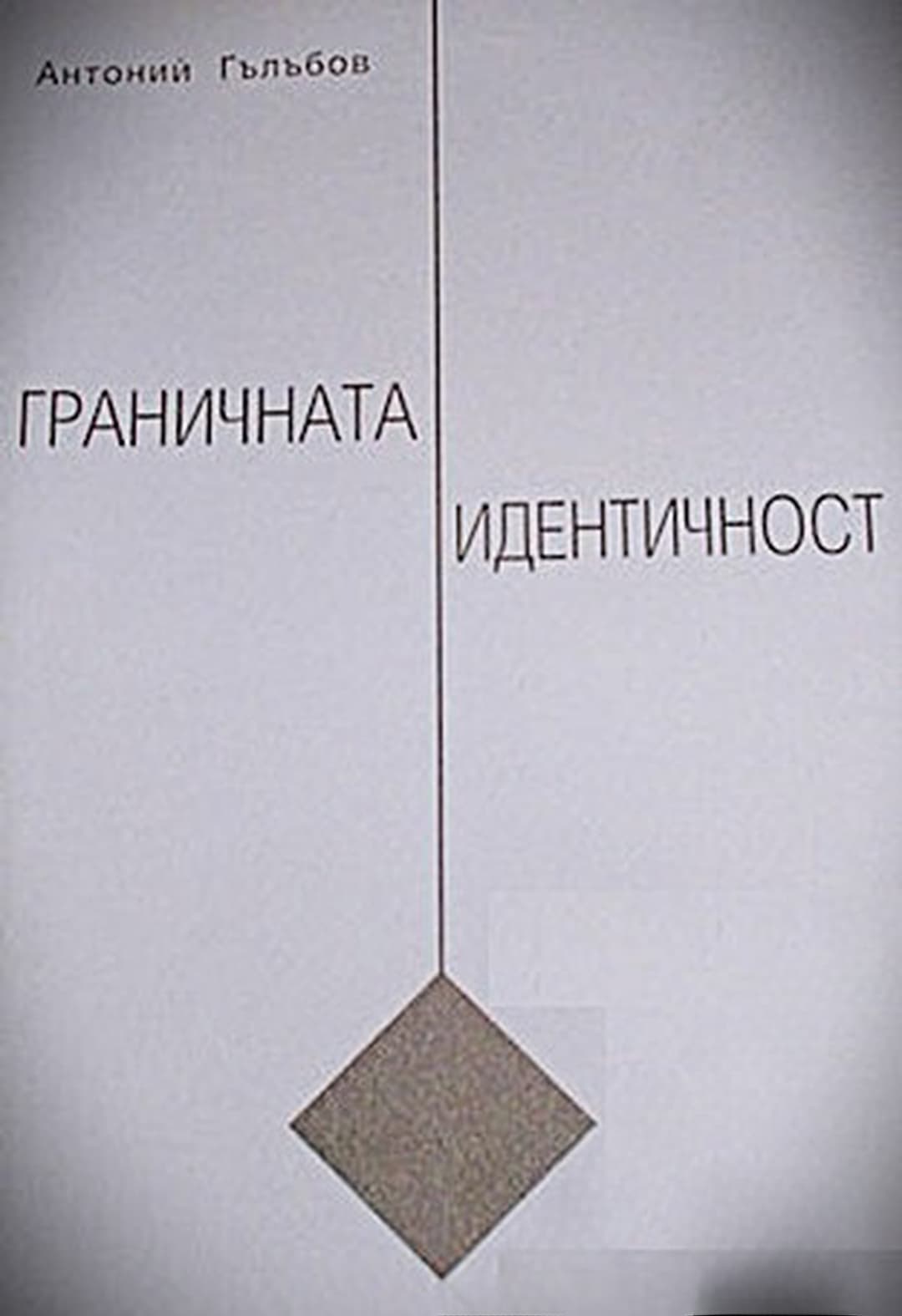 Граничната идентичност — обложка