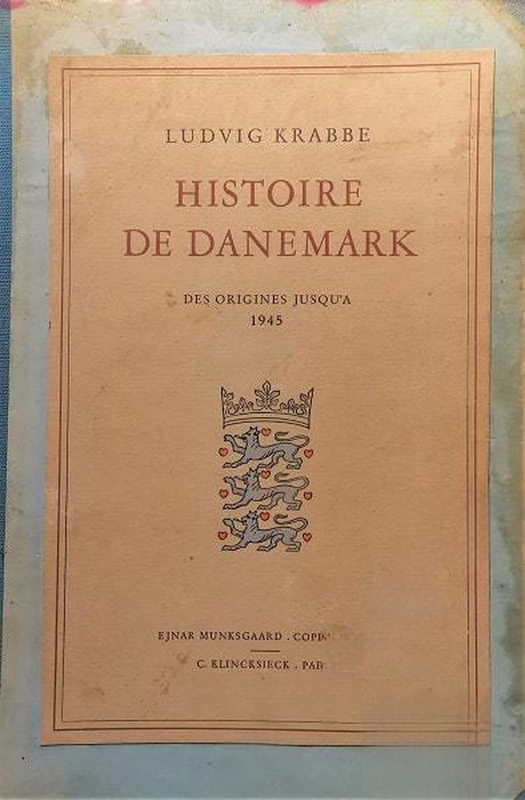 Histoire de Danemark: Des origines jusqu'à 1945 — обложка