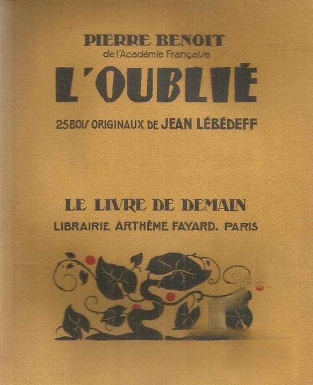 L’oublié - 25 bois originaux de Jean Lébédeff — обложка