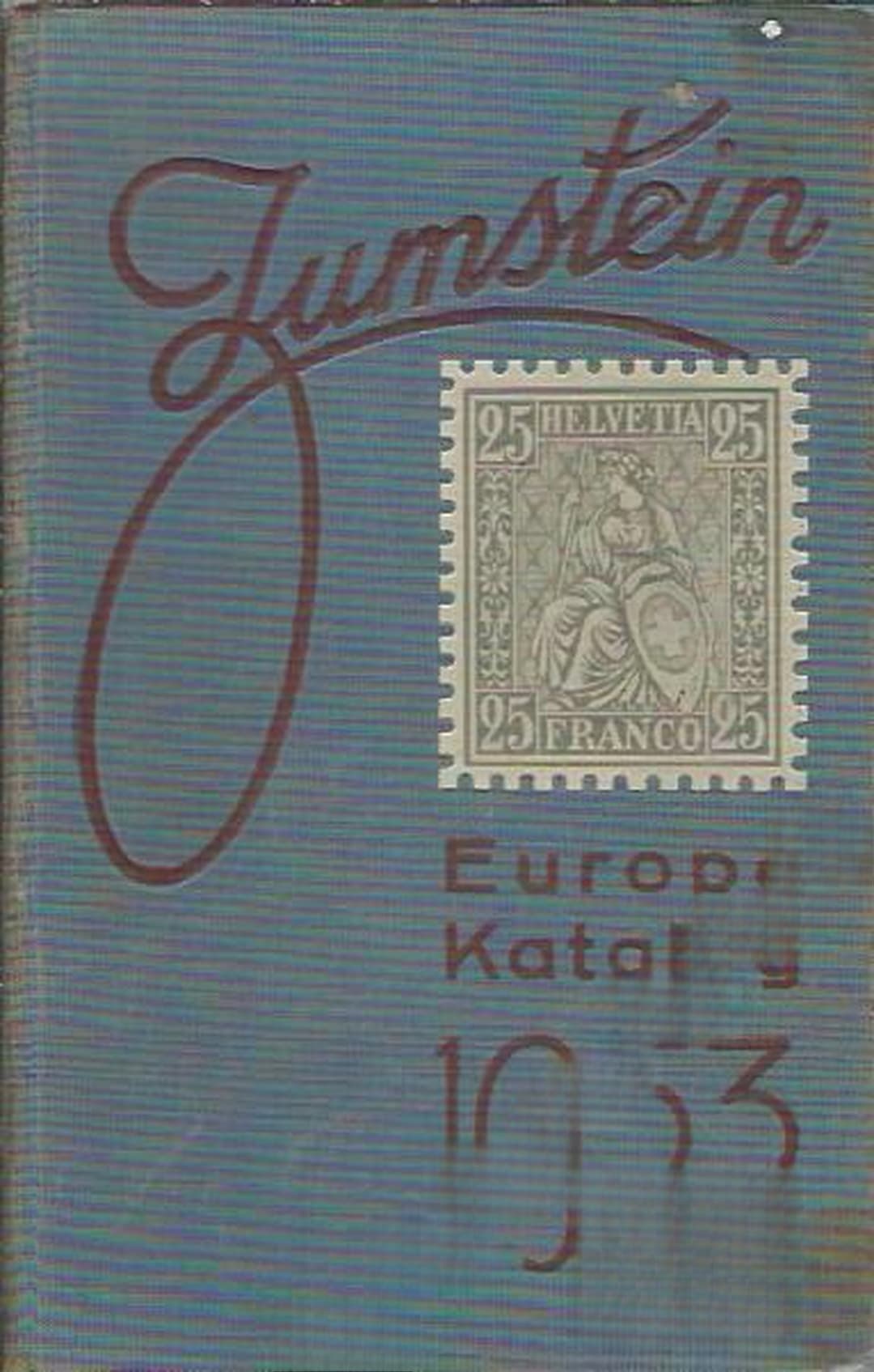 Briefmarken - katalog zumstein Еuropa 1953 — обложка